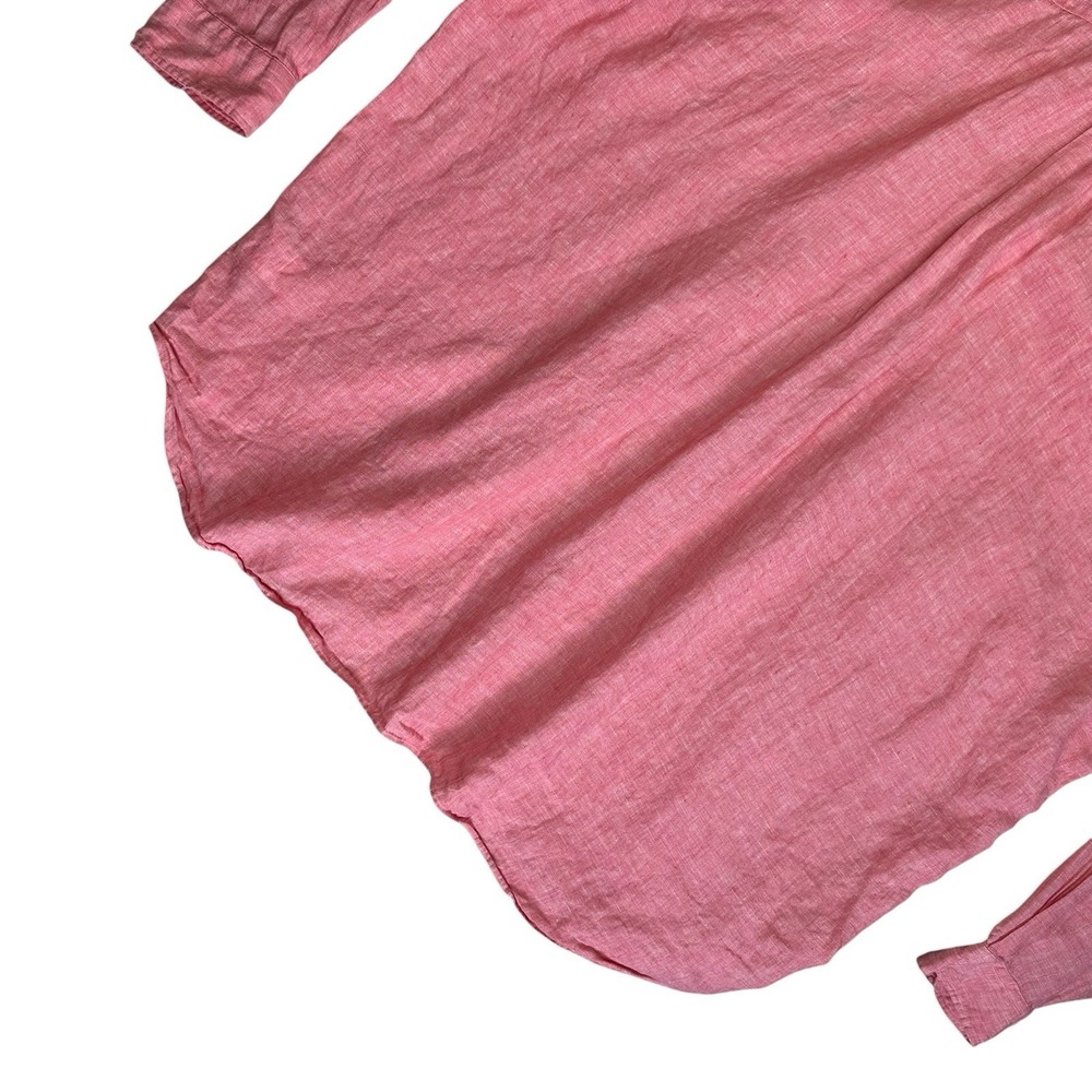 Polo Ralph Lauren Linen Long Sleeve Button Down Shirt Big & Tall Men 3XB Pink - Picture 6 of 11